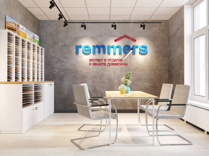 Работа фирменных шоурумов и магазинов Remmers