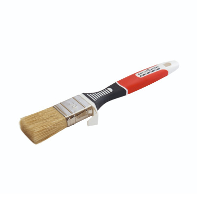 Кисть-флейц 30 мм с красной 3-х компонентной ручкой, COLOR EXPERT